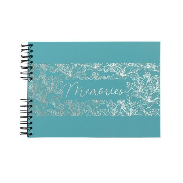 Album photo Titane turquoise à spirales – 150 photos 10 x 15 cm