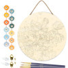 Peinture par numéros Figured’Art Fleurs de cerisier – disque en bois 30 cm