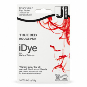 Teinture textile en sachet soluble iDye Natural – Rouge pur 411 – 14 g – Jacquard