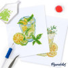 Coffret Diamond Painting Mocktails – 12 toiles 15 x 18 cm – Figured'Art