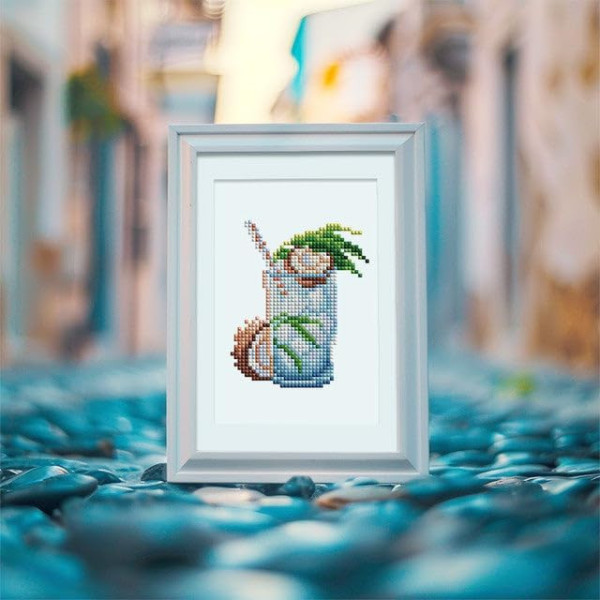 Coffret Diamond Painting Mocktails – 12 toiles 15 x 18 cm – Figured'Art