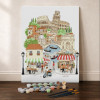 Coffret peinture par numéros La Dolce Vita Italienne – 24,5 x 32,5 cm – Figured'Art