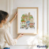 Coffret peinture par numéros La Dolce Vita Italienne – 24,5 x 32,5 cm – Figured'Art