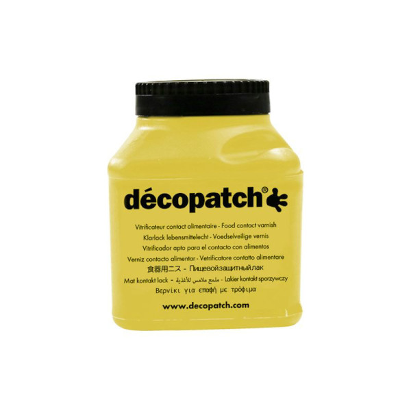 Vernis - Pour contact alimentaire - Transparent - Decopatch - Pot de 180ml