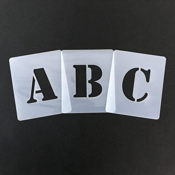Set de pochoirs 5 cm - Alphabet n°2 - Qbix