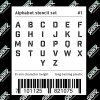 Set de pochoirs 5 cm - Alphabet n°1 - Qbix
