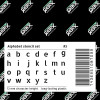 Set de pochoirs 7 cm - Alphabet n°3 - Qbix