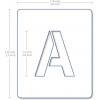 Set de pochoirs 7 cm - Alphabet n°1 - Qbix