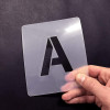 Set de pochoirs 7 cm - Alphabet n°1 - Qbix