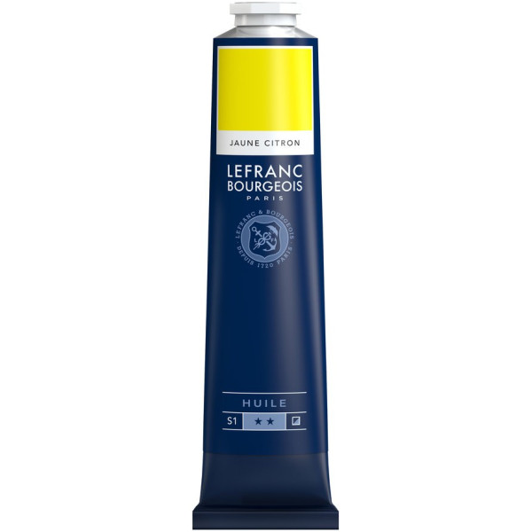 Jaune Citron - Tube de peinture à l'huile -150 ml - Lefranc Bourgeois