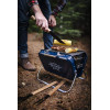 Barbecue portable - Pour pique-nique camping - Bleu - Acier inoxydable