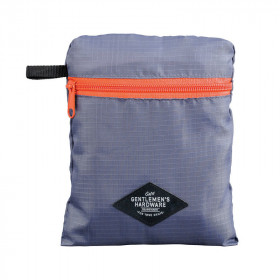 Sac à dos - Pliable avec poche de rangement - Bleu et gris - Imperméable