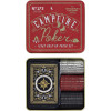 Jeu de poker - 52 cartes - 120 jetons de poker en métal - Etanche - Boîte métal