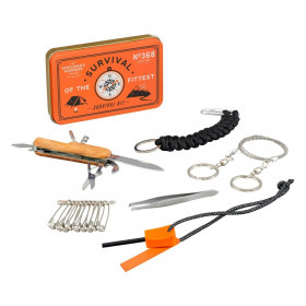 Kit de survie - Camping - Randonnée - Allume-feu - Pince - Corde - Scie à câble