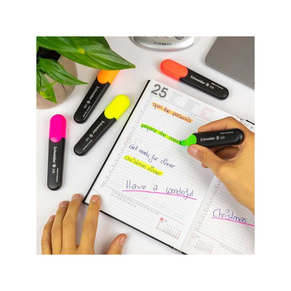 Etui De 6 Surligneurs - Job - Assortiment - Schneider