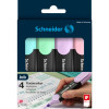 Lot De 4 Surligneurs - Job - Pastel - Schneider | Artmania