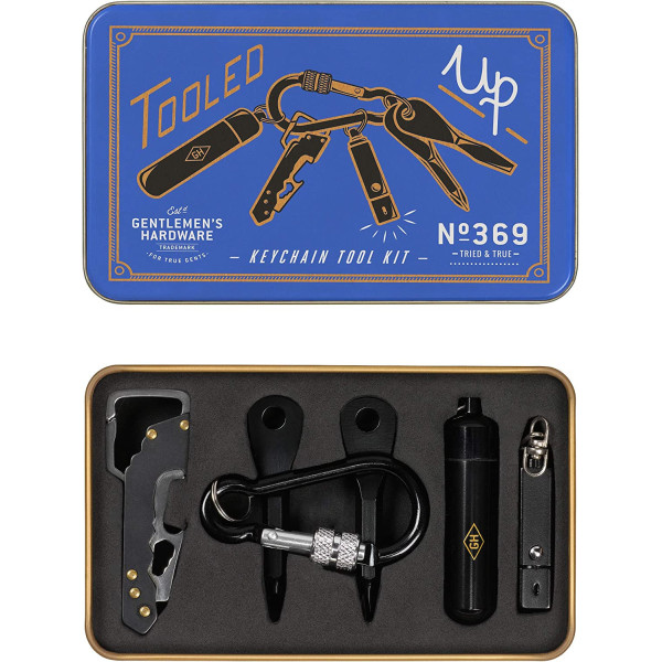 Porte-clés - Outils  - Lampe LED - Décapsuleur - Tournevis - Porte-monnaie