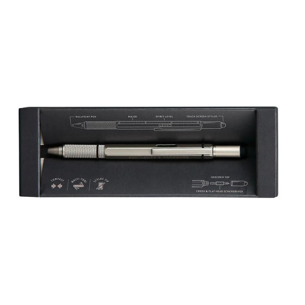 photo-Stylo à bille - 6 en 1 - Multifonctions - Stylet pour écran - règle - niveau - tournevis