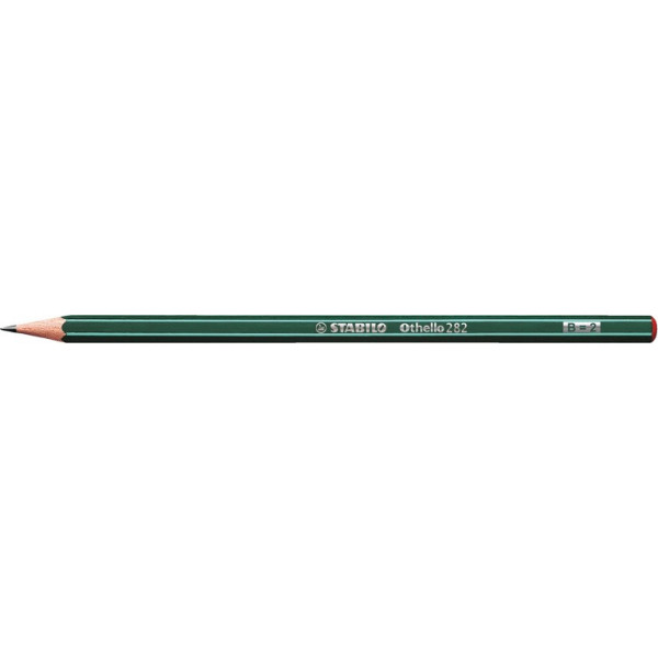 Etui carton de 6 crayons graphite STABILO Othello ARTY assortiment de mines dures et tendres (2B, B, HB, F, H, 2H)