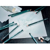 Etui carton de 6 crayons graphite STABILO Othello ARTY assortiment de mines dures et tendres (2B, B, HB, F, H, 2H)