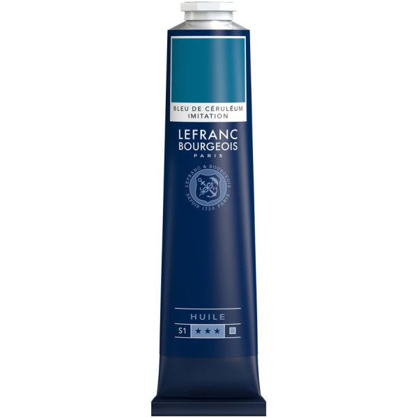 Bleu de Ceruleum - Tube de peinture à l'huile -150 ml - Lefranc Bourgeois