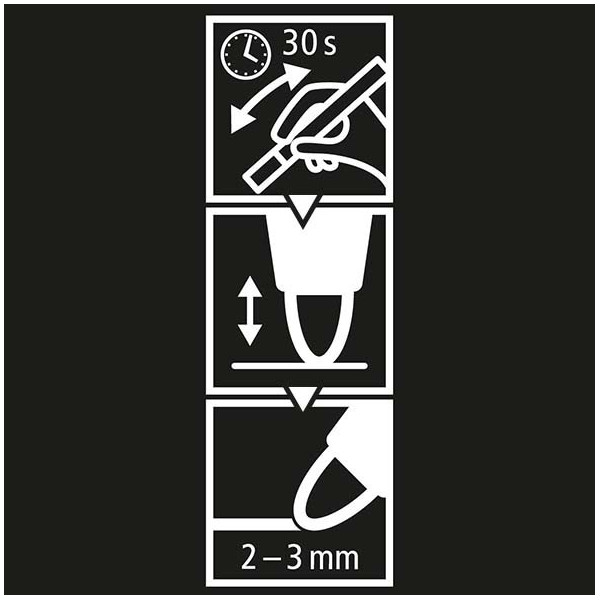 Marqueur STABILO FREE - T100 Noir acrylique - pointe conique