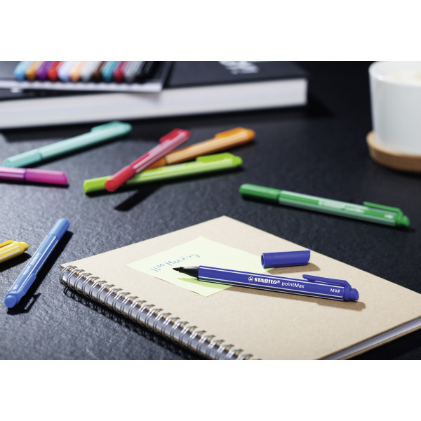 Stylo-feutre STABILO pointMax - pointe moyenne - Noir