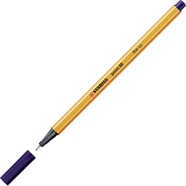 Stylo-feutre STABILO point 88 - pointe fine - Bleu nuit