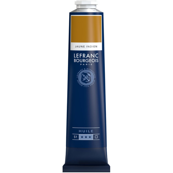 Jaune Indien - Tube de peinture à l'huile -150 ml - Lefranc Bourgeois