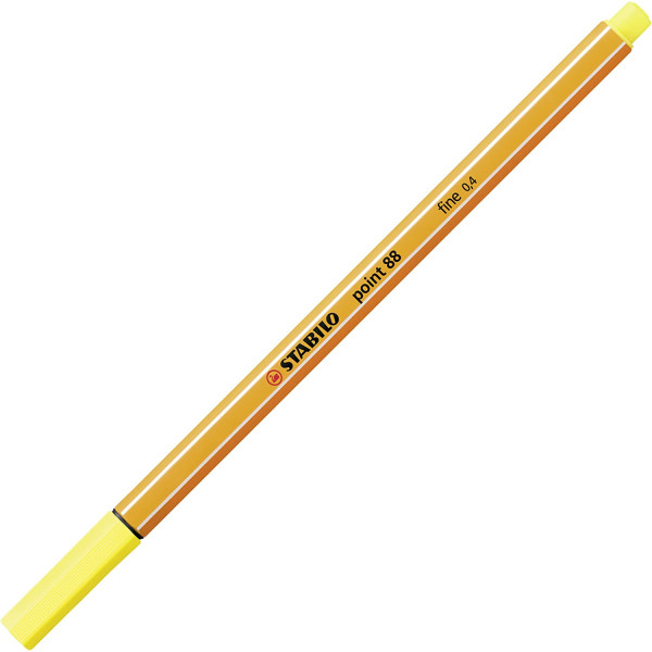 photo-Stylo-feutre STABILO point 88 - pointe fine - Jaune citron