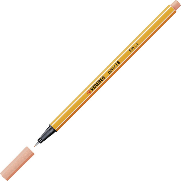 Stylo-feutre STABILO point 88 - pointe fine - Abricot