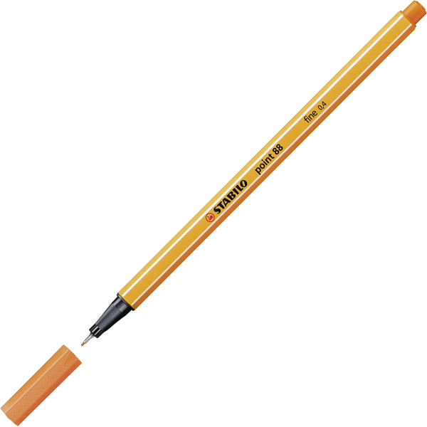Stylo-feutre STABILO point 88 - pointe fine - Vermillon clair