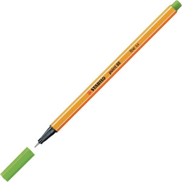 Stylo-feutre STABILO point 88 - pointe fine - Vert pomme