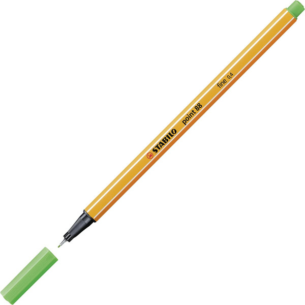 Stylo-feutre STABILO point 88 - pointe fine - Vert feuille