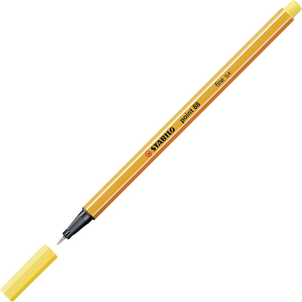 Stylo-feutre STABILO point 88 - pointe fine - Jaune