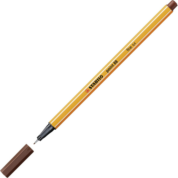 Stylo-feutre STABILO point 88 - pointe fine - Brun