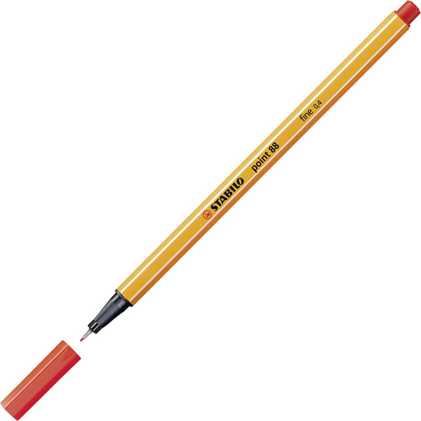 Stylo-feutre STABILO point 88 - pointe fine - Rouge clair