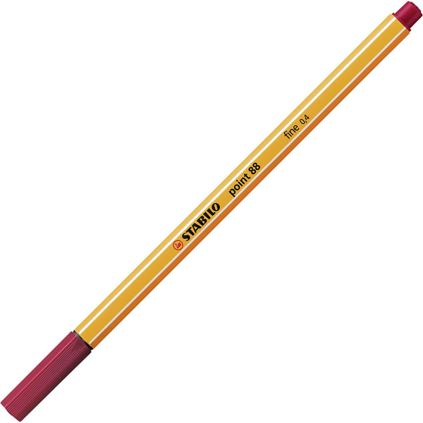 photo-Stylo-feutre STABILO point 88 - pointe fine - Rouge bordeaux