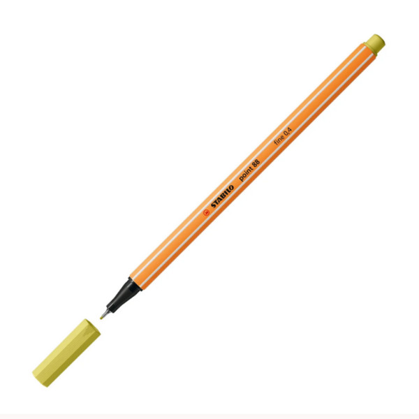 Stylo-feutre STABILO point 88 - pointe fine - Moutarde