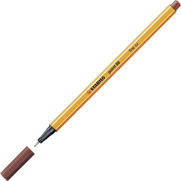 Stylo-feutre STABILO point 88 - pointe fine - Sienne brûlée