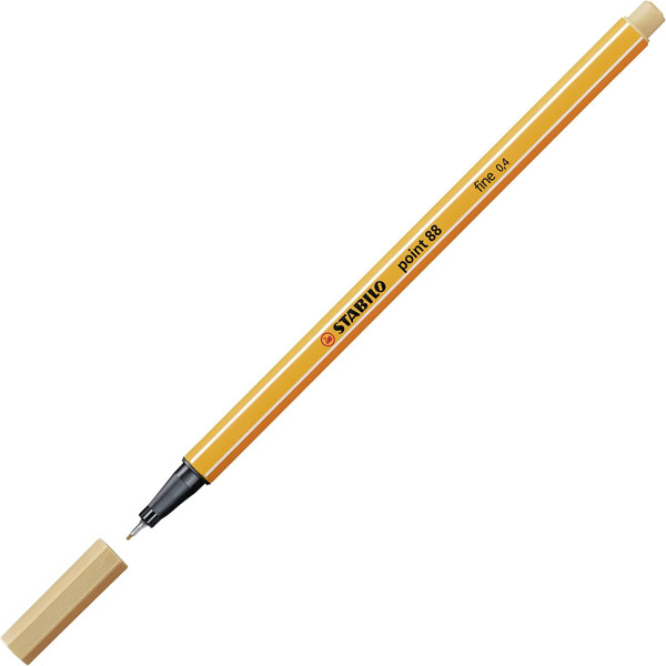 Stylo-feutre STABILO point 88 - pointe fine - Ocre clair