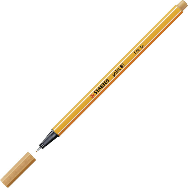 Stylo-feutre STABILO point 88 - pointe fine - Ocre foncé