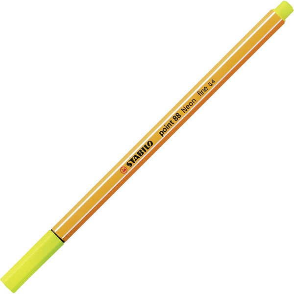 photo-Stylo-feutre STABILO point 88 - pointe fine - Jaune fluo
