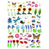 photo-Gommettes - Nature - Insectes - Fleurs - Plantes - 138 pièces