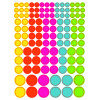 photo-Gommettes - Rondes - Assortiment de tailles et couleurs - 236 pièces
