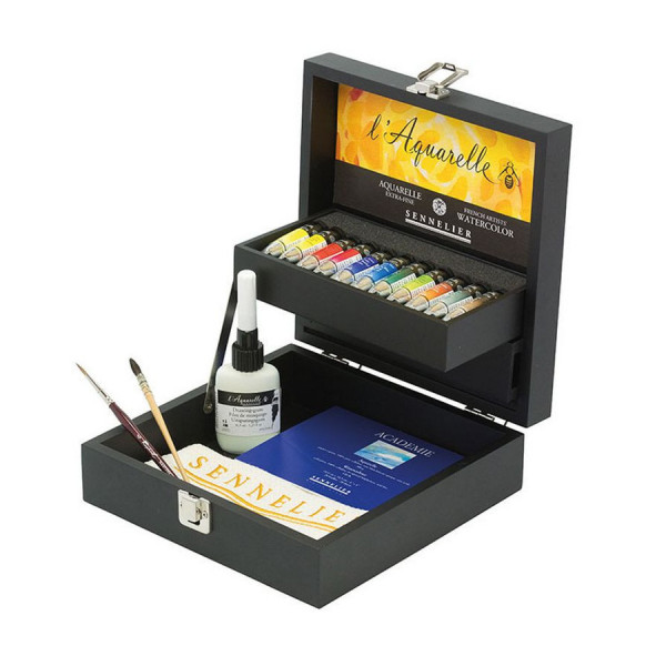 photo-Coffret - Aquarelle - Extra-fine - Sennelier - 11 tubes de 10ml - Assortiment