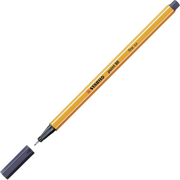 Stylo-feutre STABILO point 88 - pointe fine - Gris de Payne
