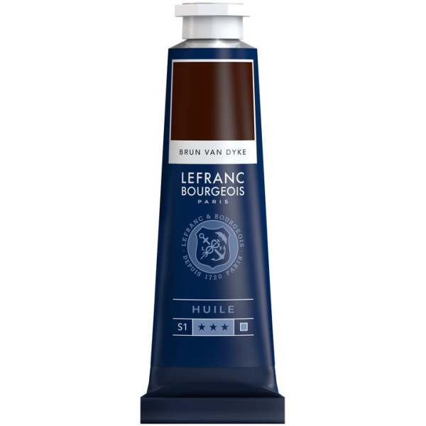Brun Van Dyck - Tube de peinture à l'huile - 40 ml - Lefranc Bourgeois