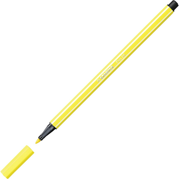 Feutre de dessin STABILO Pen 68 - pointe moyenne - Jaune citron