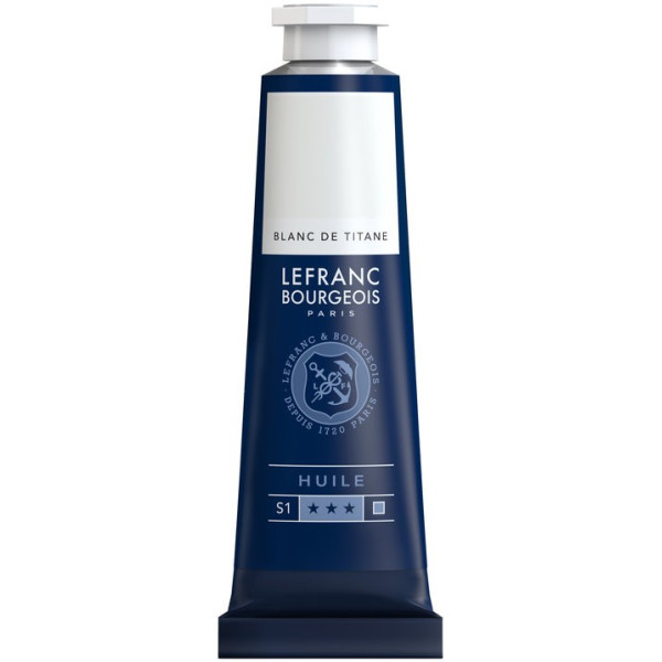 Blanc de Titane - Tube de peinture à l'huile - 40 ml - Lefranc Bourgeois